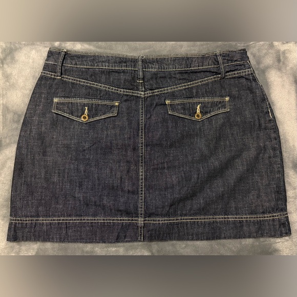 Faded Glory Dark Blue Denim Skort - Picture 2 of 4